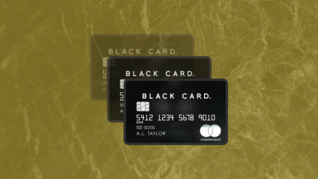 luxury black credit card