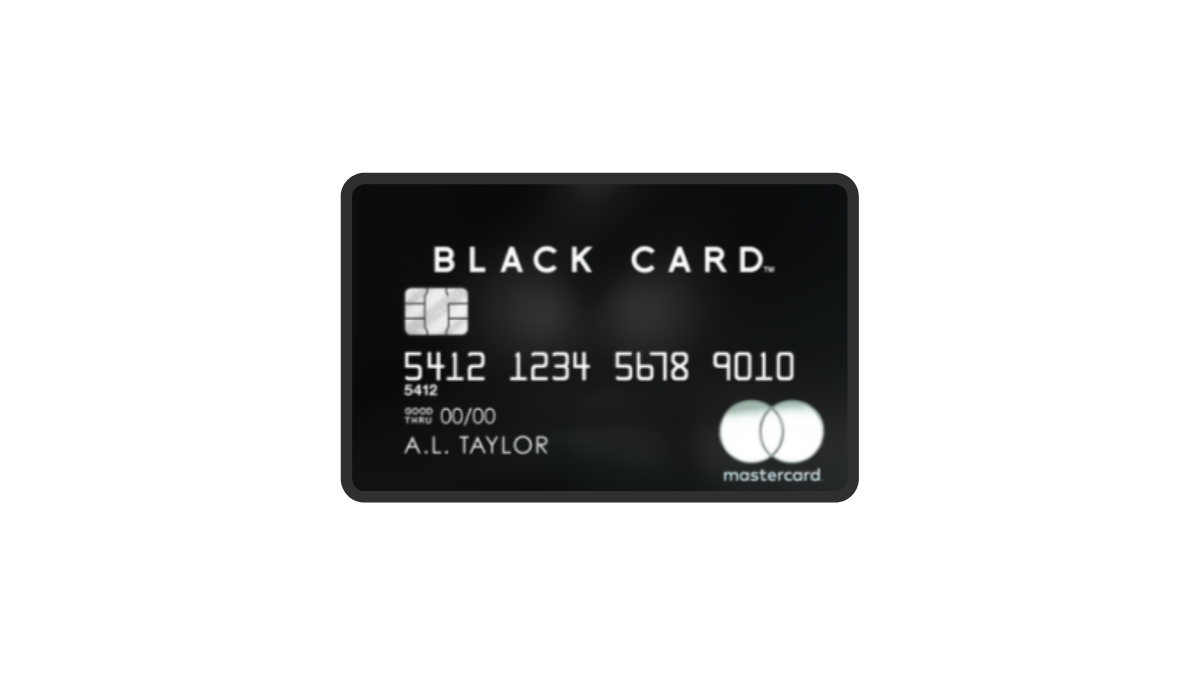 luxury black credit card