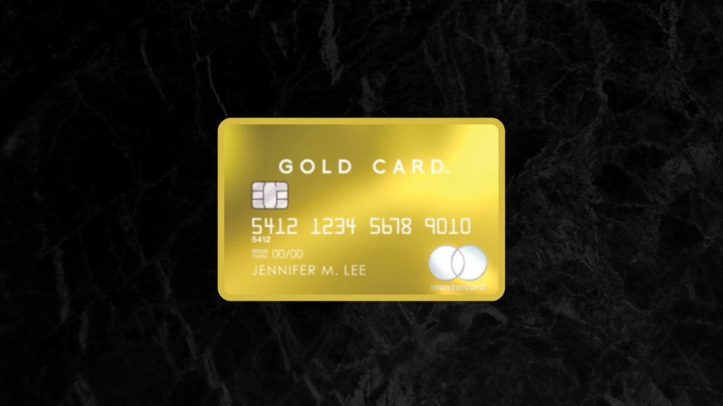 luxury gold credit card