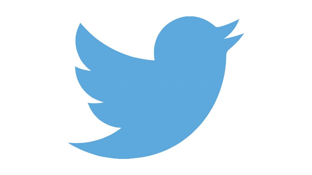 twitter white logo