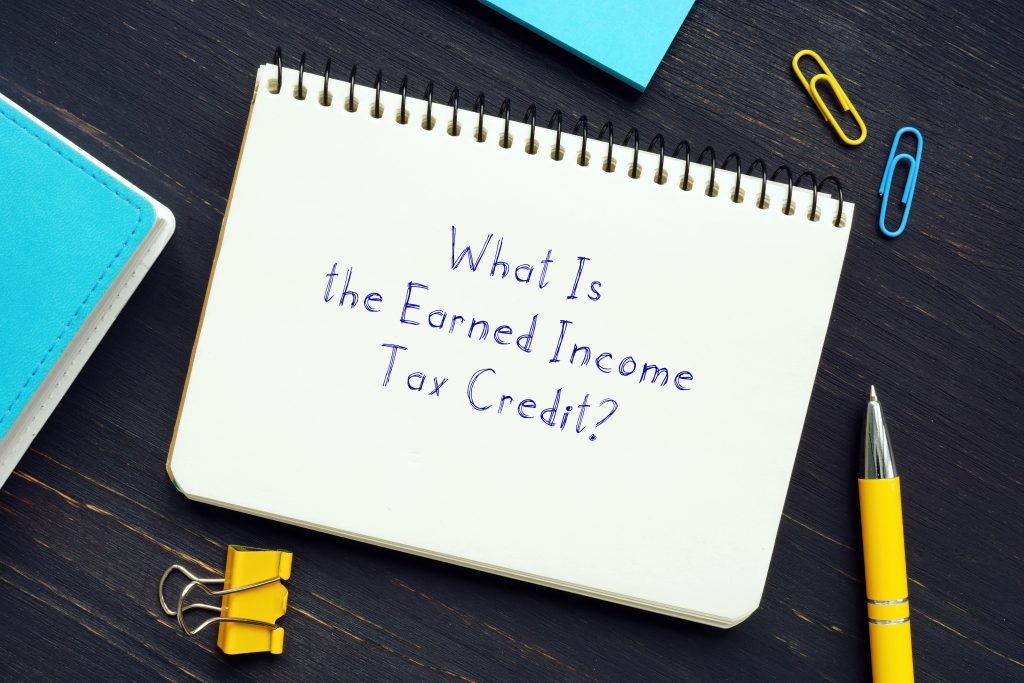 Legal concept meaning What Is the Earned Income Tax Credit? with phrase on the page.