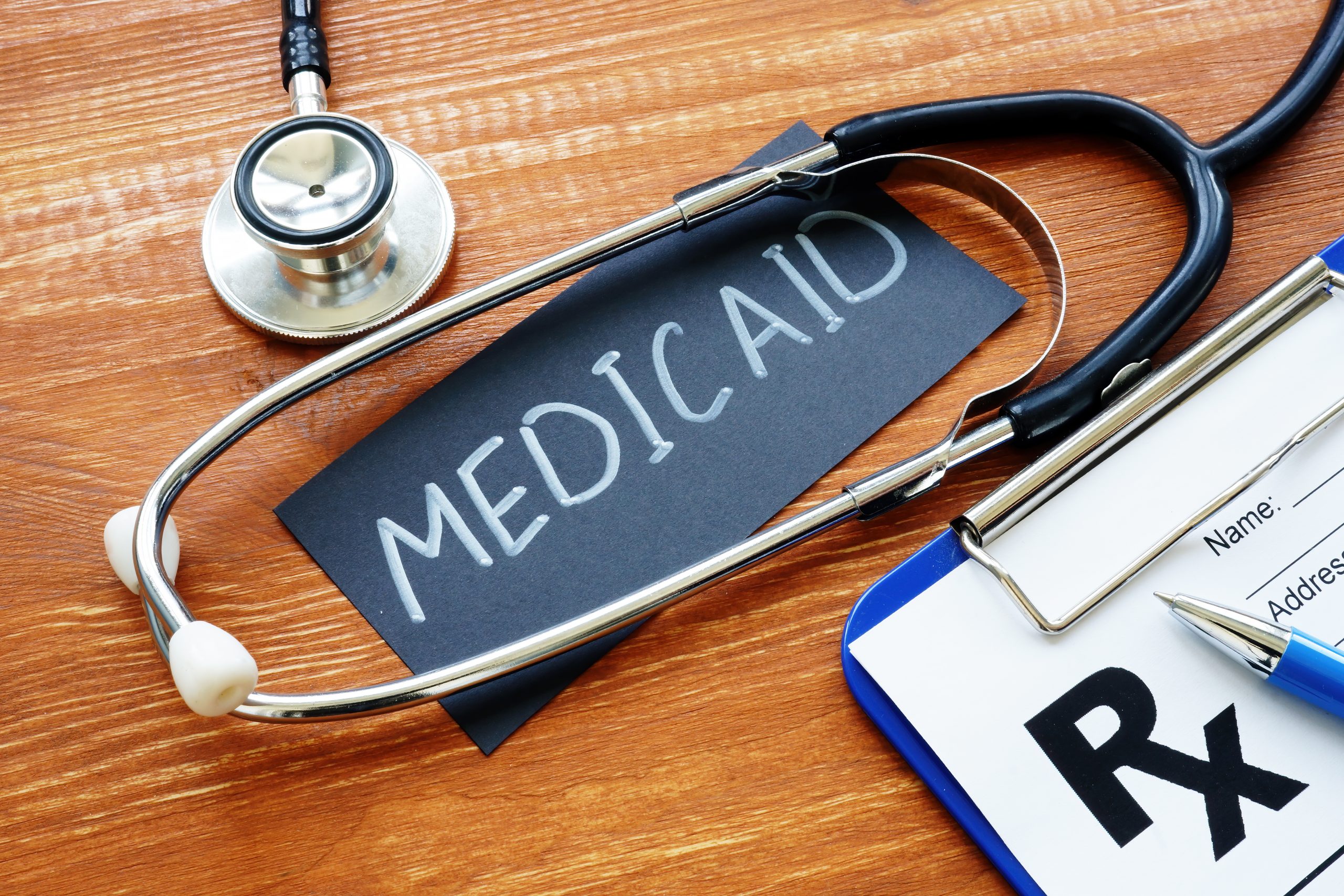 Medicaid is shown on the conceptual business photo