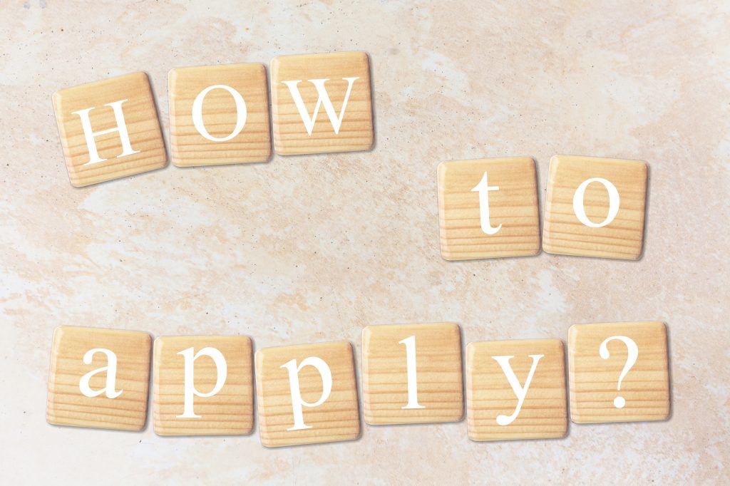 How to apply? Wooden blocks with "How to apply?" text of concept.