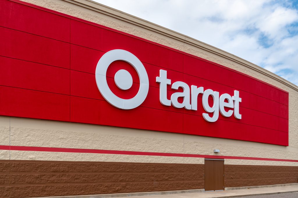 Target retail store and trademark logo.