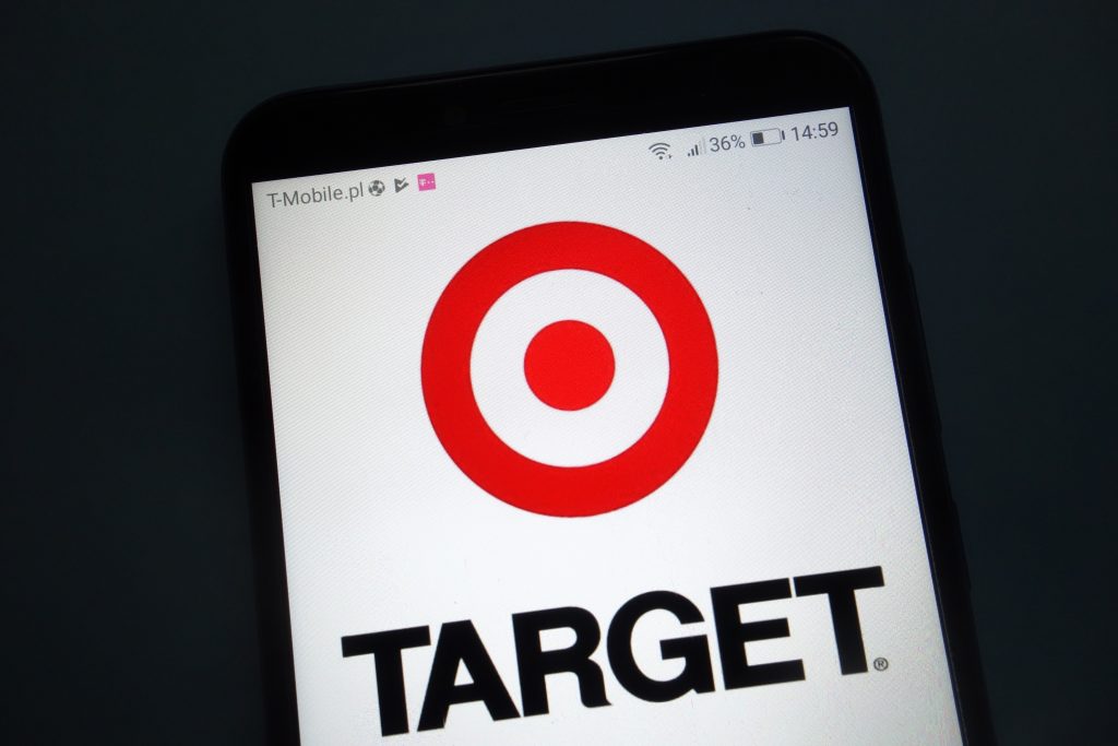 target logo on a cell phone