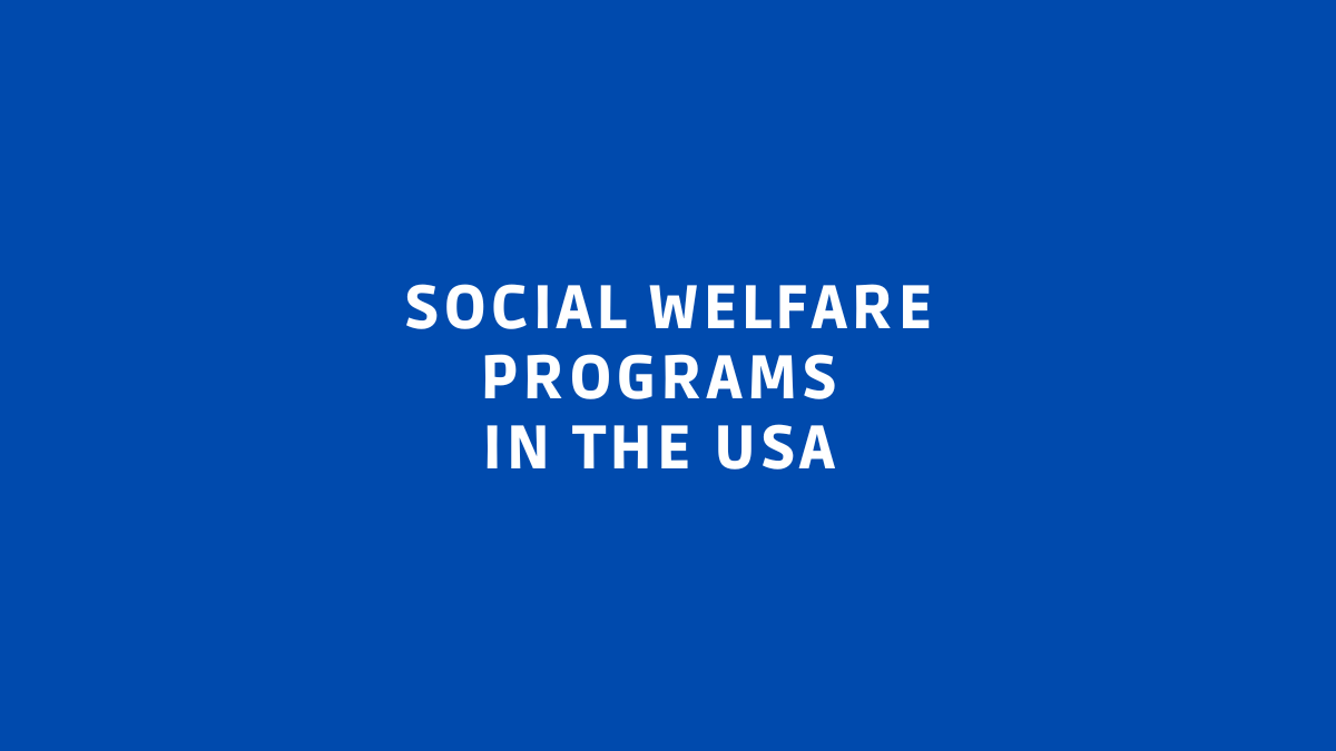 social welfare programs written in a blue background