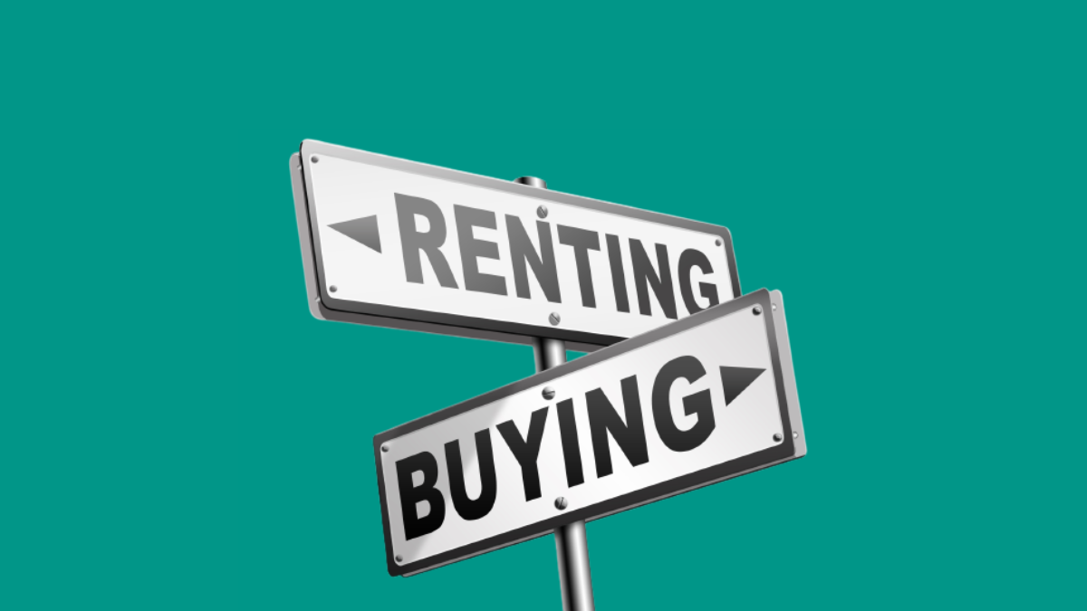 signs renting and buying