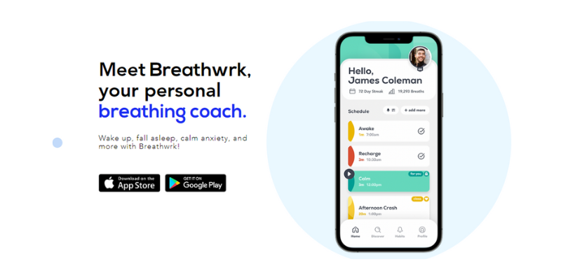 Breathwrk app interface