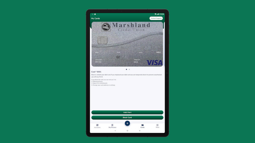 Marshland Visa® Credit Card