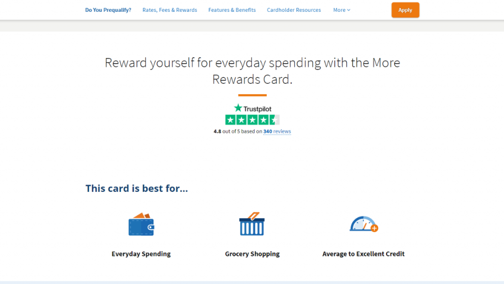 Navy Federal More Rewards American Express® Card home page