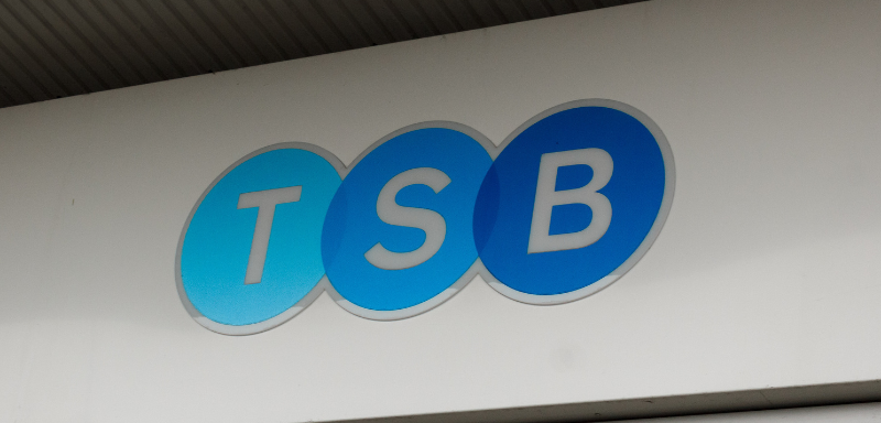 The front of the TSB branch.