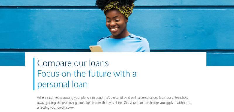 Screeshot of Barclays Website. 